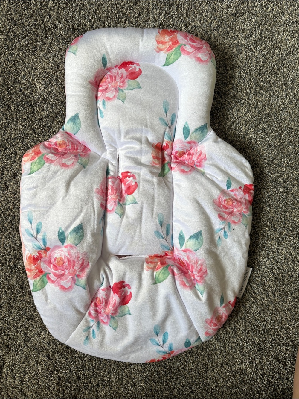 Floral Infant Support Cushion for swing - Pink Rose